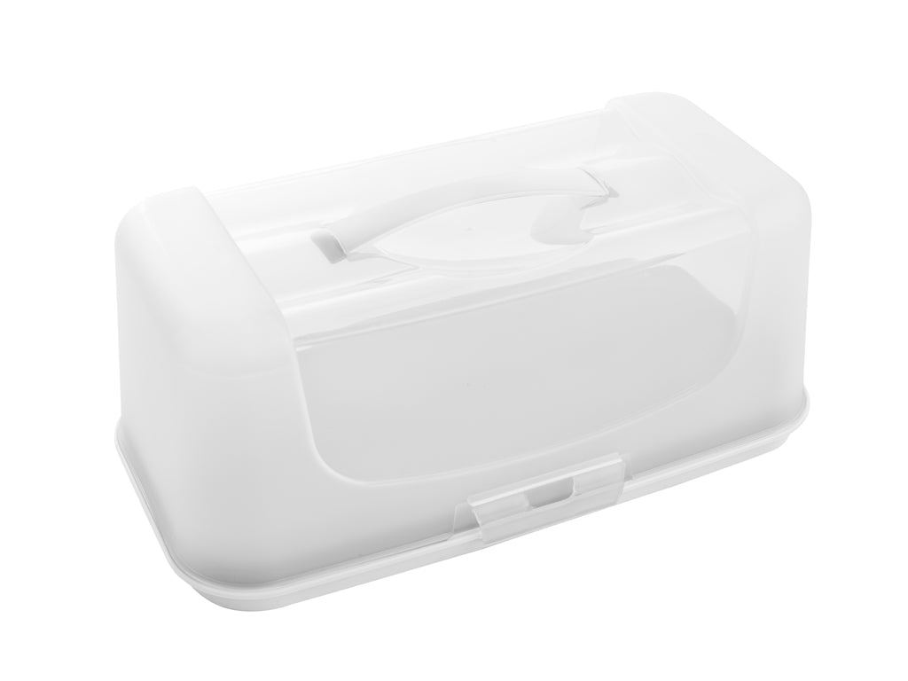 Pojemnik na ciasto plastikowy 18,9x34x14x3cm capri biały