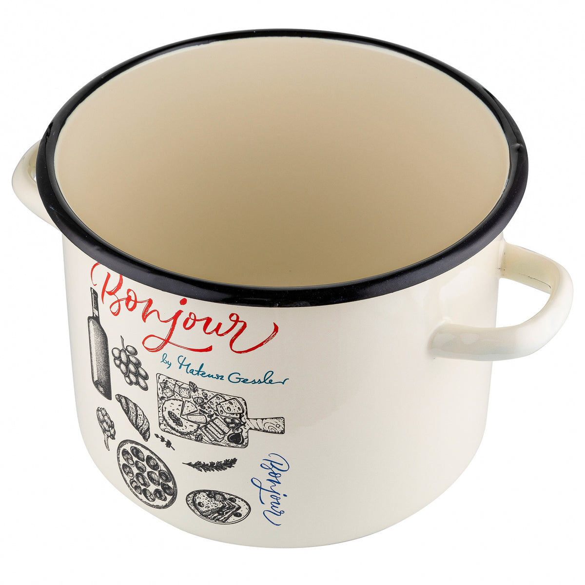 Garnek emaliowany prosty bonjour 20cm 4,8l