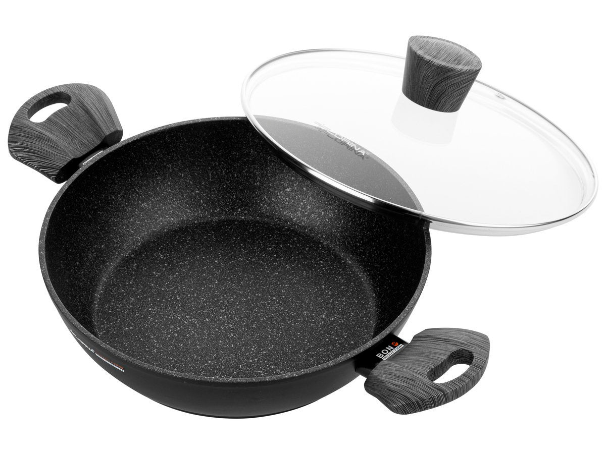 Garnek aluminiowy niski bono 24cm 2,5l z/p