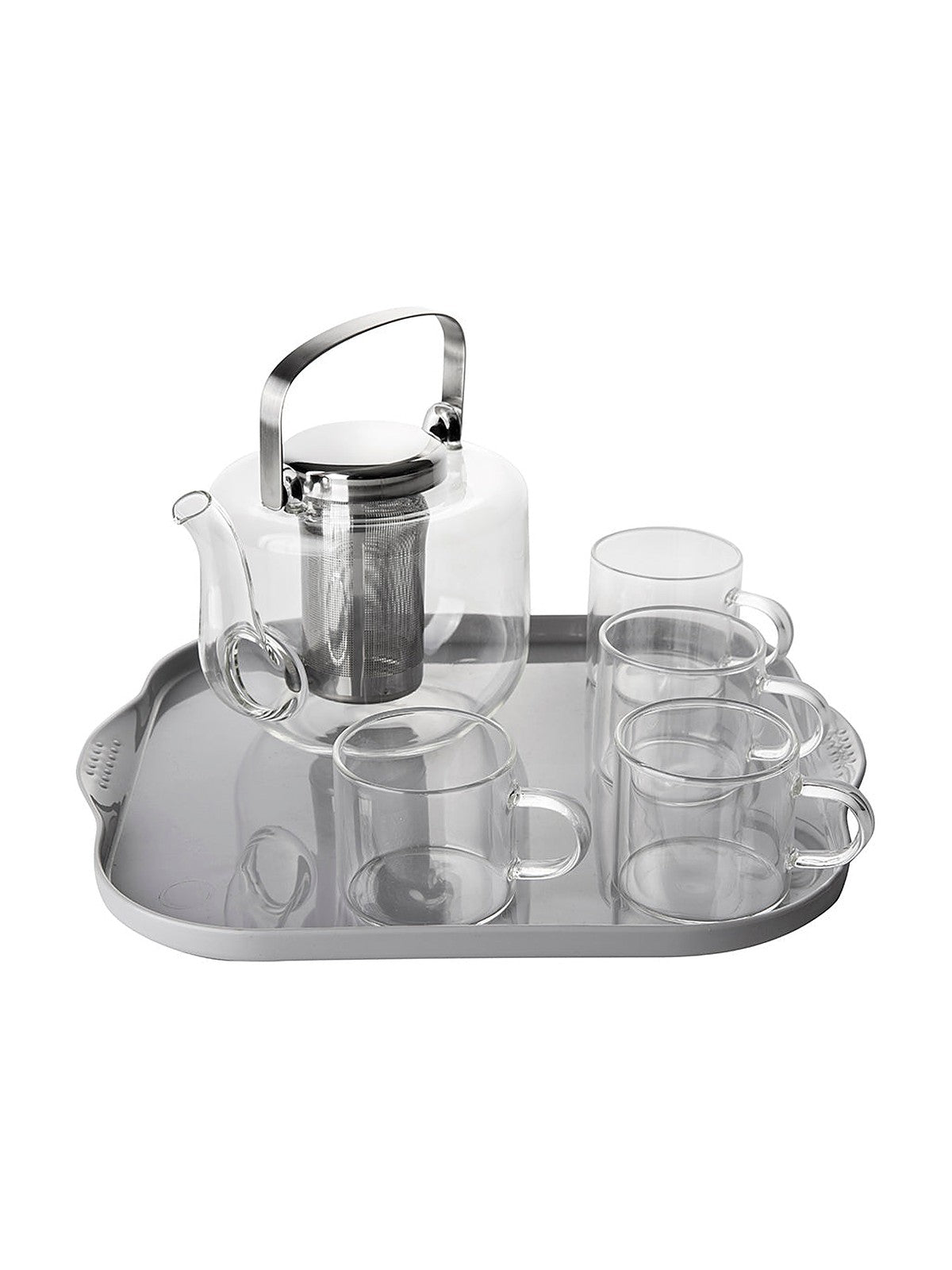 Dzbanek do herbaty 670ml + filiżanki 90ml retro