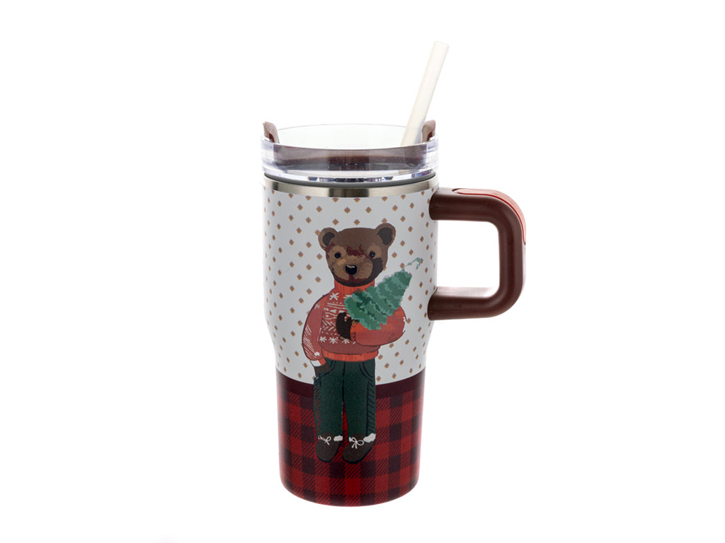 KUBEK TERMICZNY NIERDZEWNY TEDDY 600ML