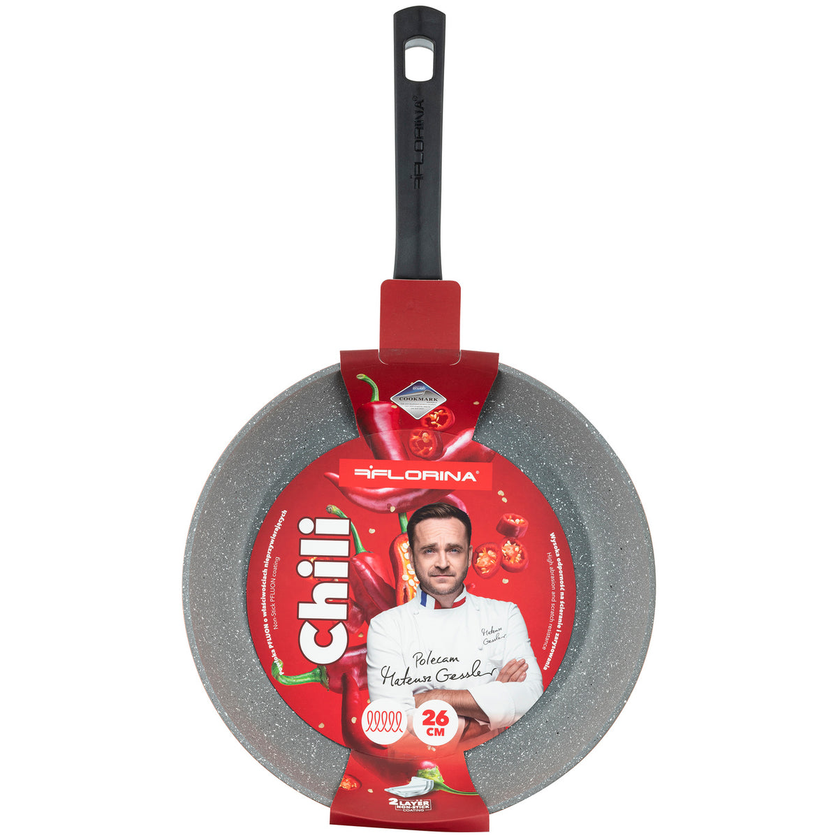 Patelnia aluminiowa chili 26cm mg