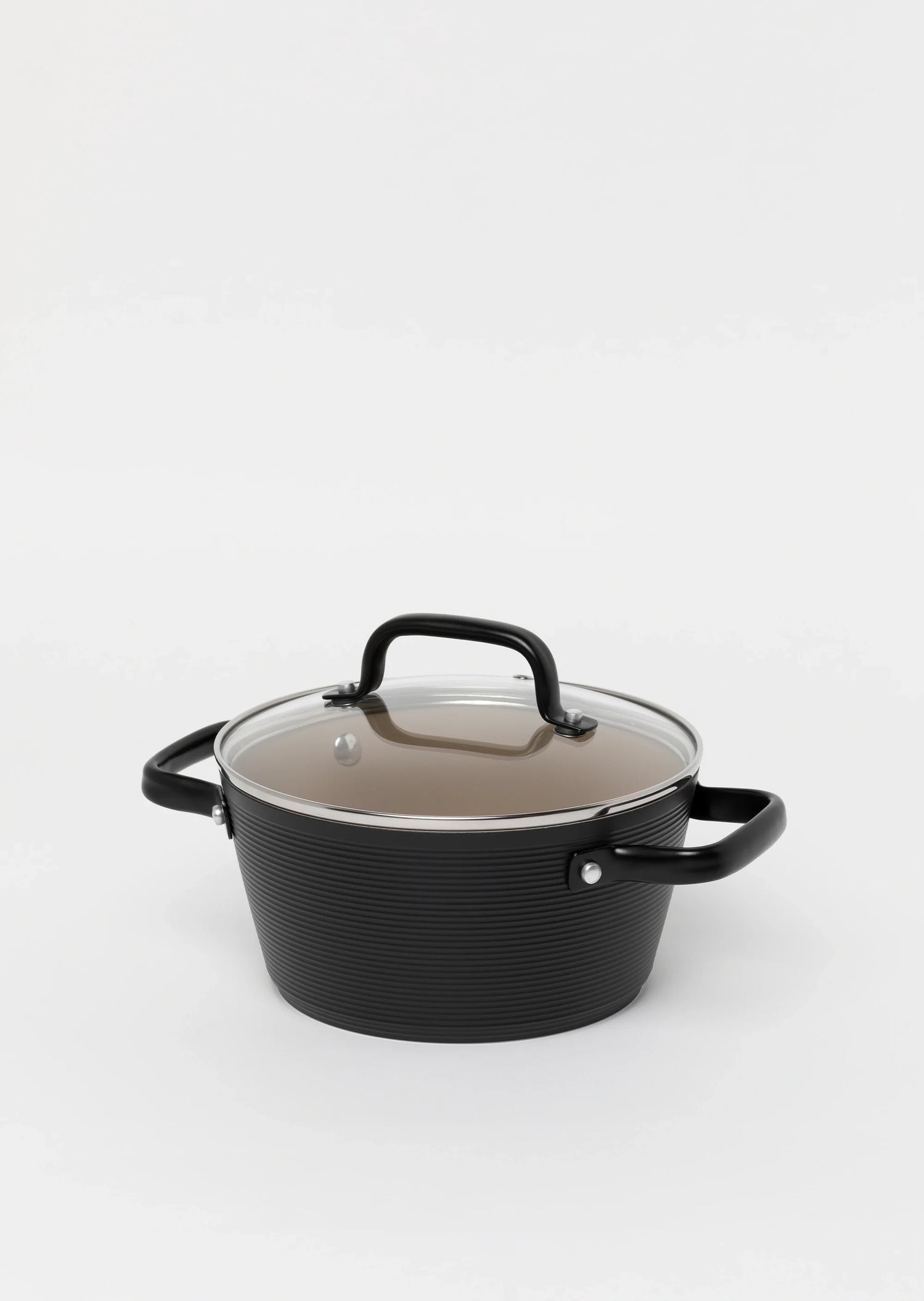 Zestaw 6 elementowy komplet garnków i patleni Florina Carina Black by Mateusz Gessler czarny| aluminum | powłoka ceramiczna | wszystkie typy kuchenek | do piekarnika