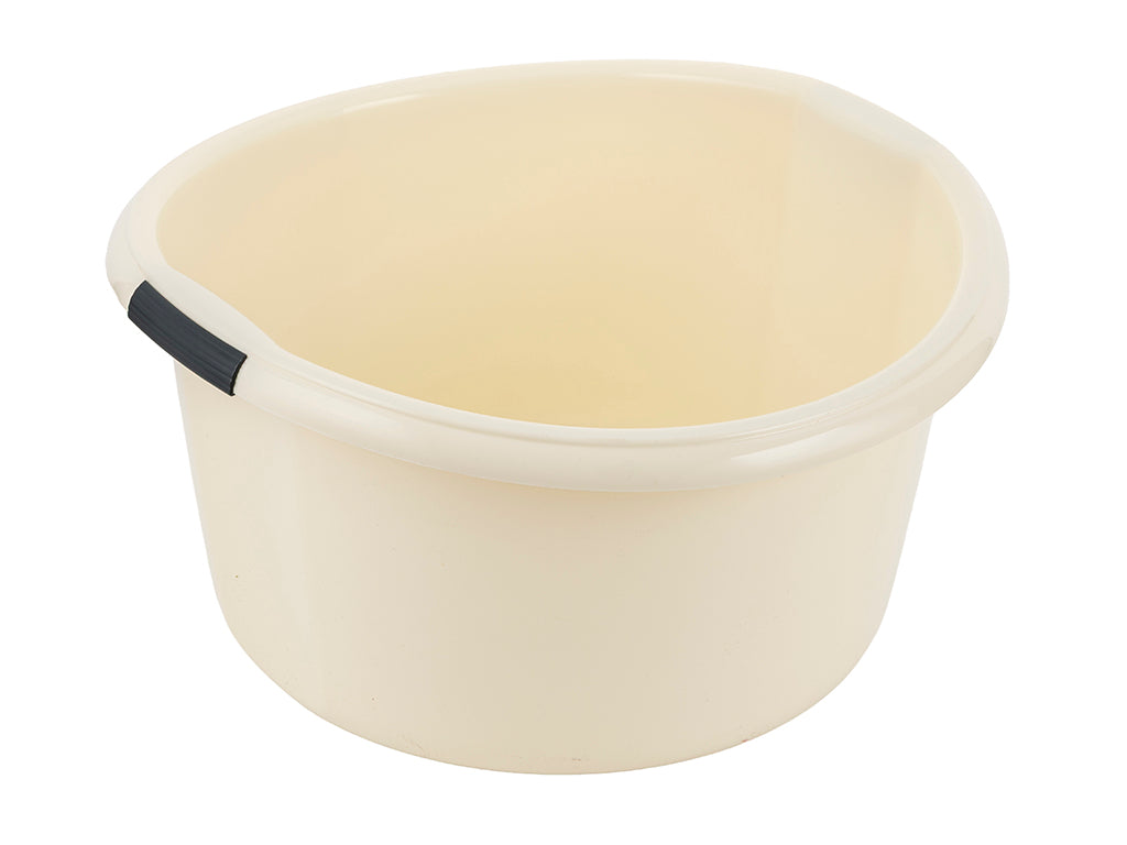 Miska plastikowa solidna 49x48x50cm 30l kremowy