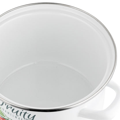 Garnek emaliowany prosty kalina 20cm 3,75l z/p v.2