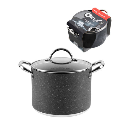 Garnek aluminiowy wysoki onyx 20cm 4,6l z/p