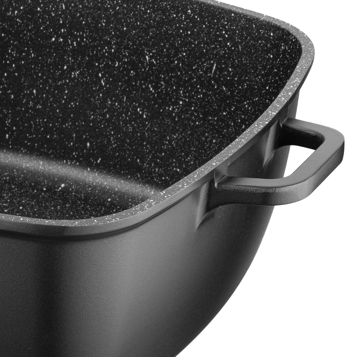 Garnek aluminiowy kwadratowy chef 28x28x12cm 7,1l z/p