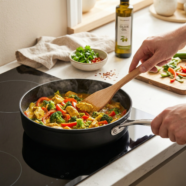 Patelnia aluminiowa głęboka stix 24cm 2,5l