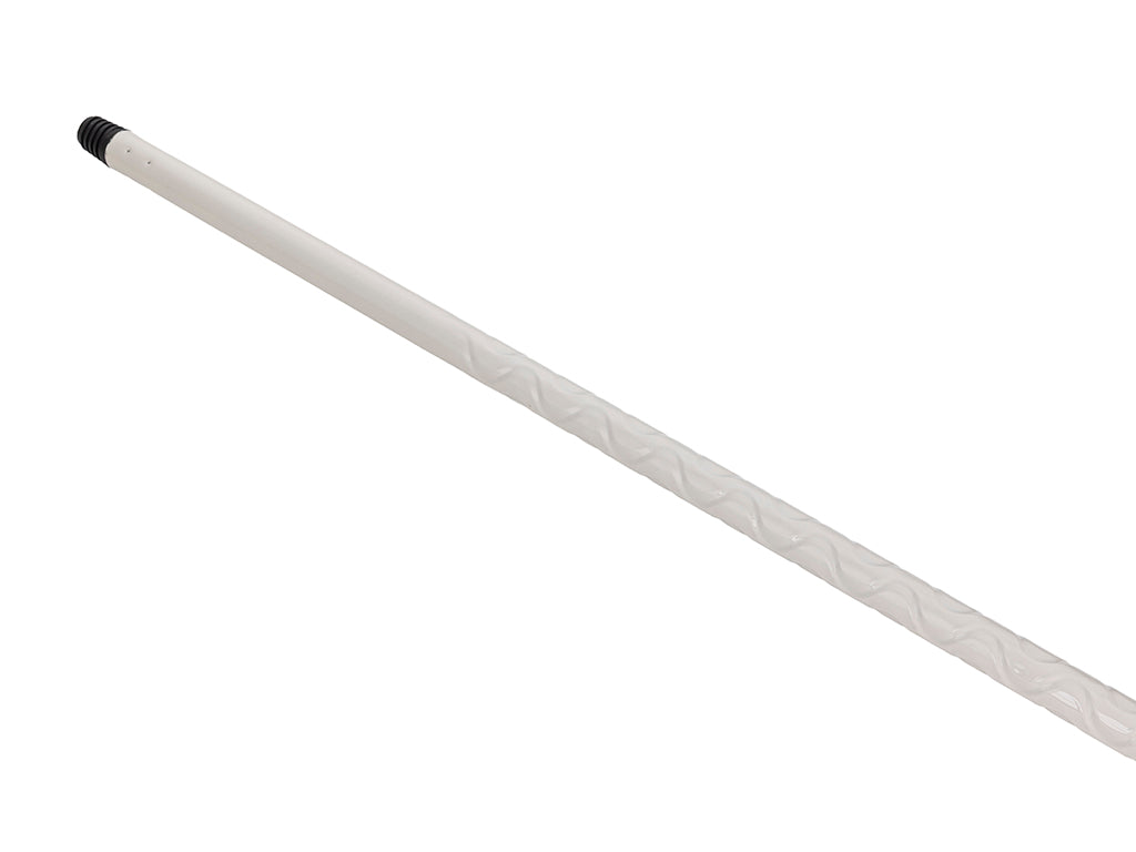 Kij do szczotki karbowany 130cm lux kremowy