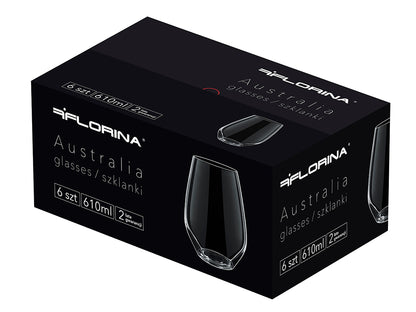 Szklanki do wody australia 610ml 6szt