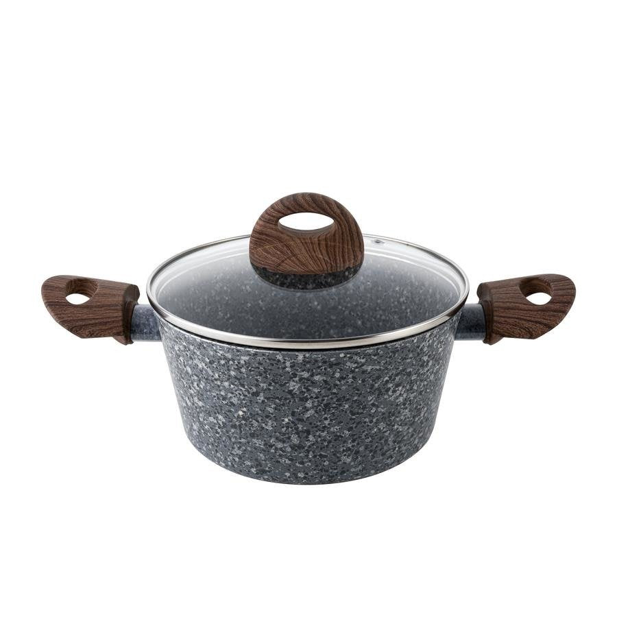 Garnek aluminiowy granite 20cm 2,5l z/p