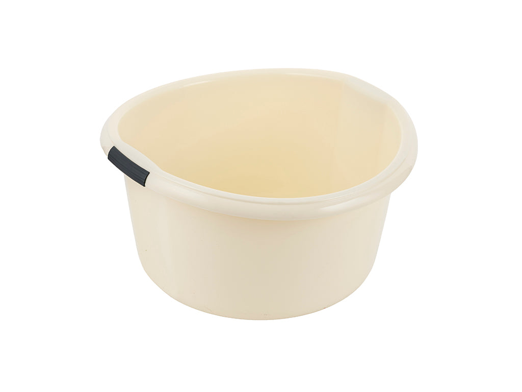 Miska plastikowa solidna 43x42x45cm 20l kremowy