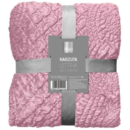 Narzuta lettina 220x240cm róż
