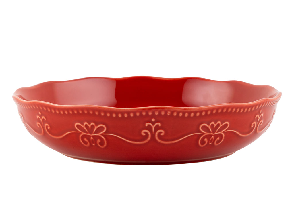 TALERZ GŁĘBOKI RUSTIC RED 20CM