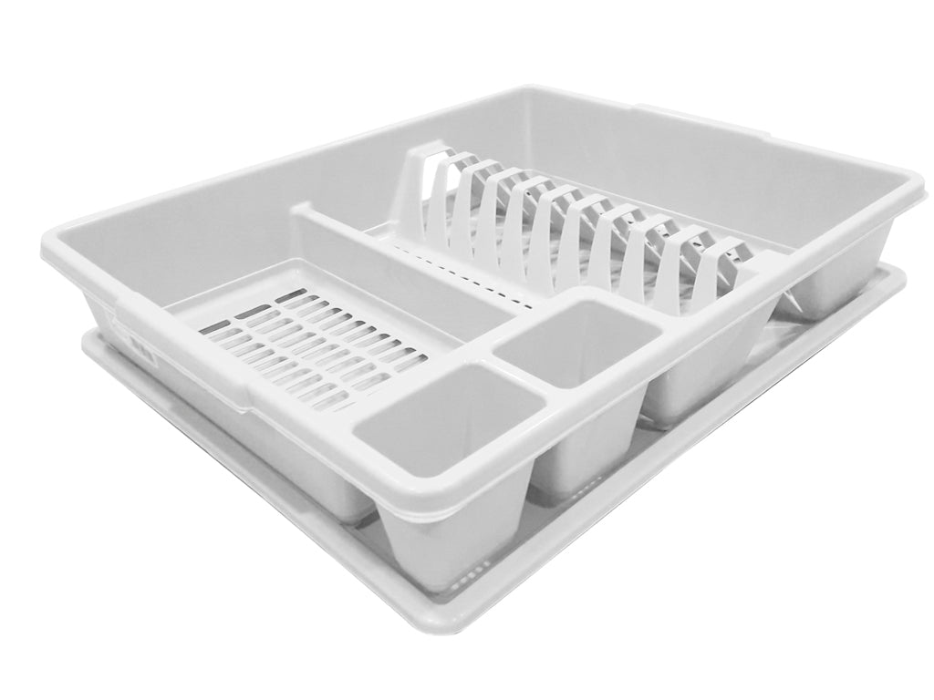 Suszarka do naczyń plastikowa classic biała