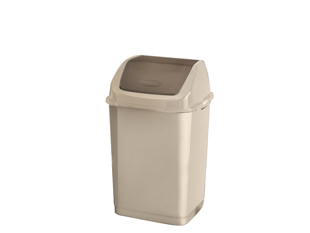 Kosz na śmieci plastikowy binio 10l kremowy