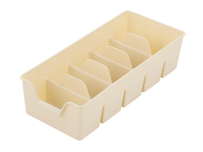 Organizer plastikowy l 30x14x7,5cm kremowy
