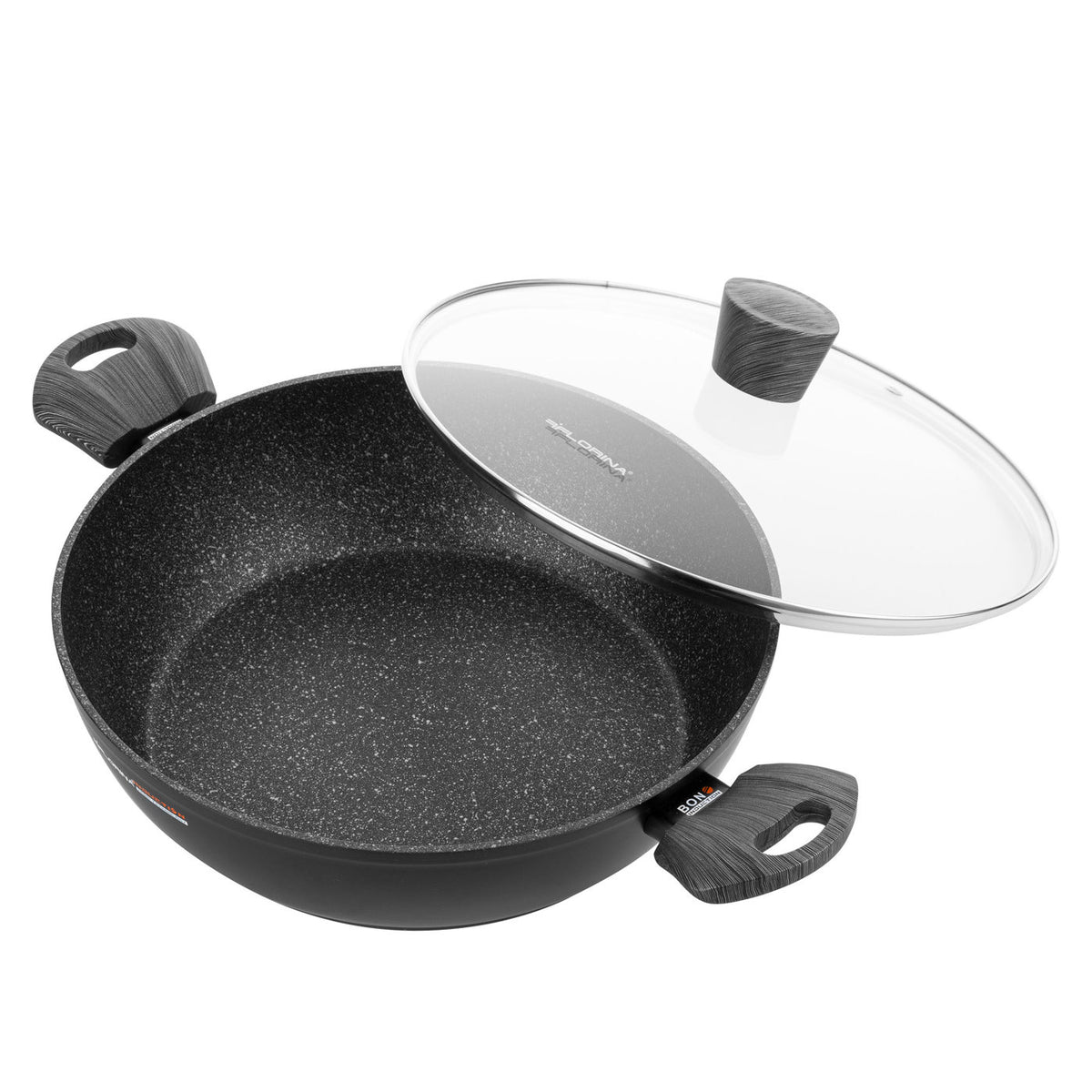 Garnek aluminiowy niski bono 28cm 3,8l z/p mg