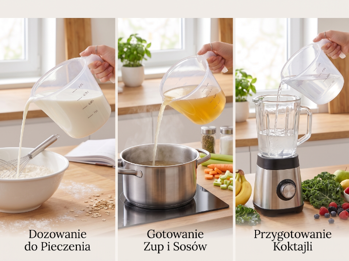 Dozownik z miarką plastikowy oval 1,5l