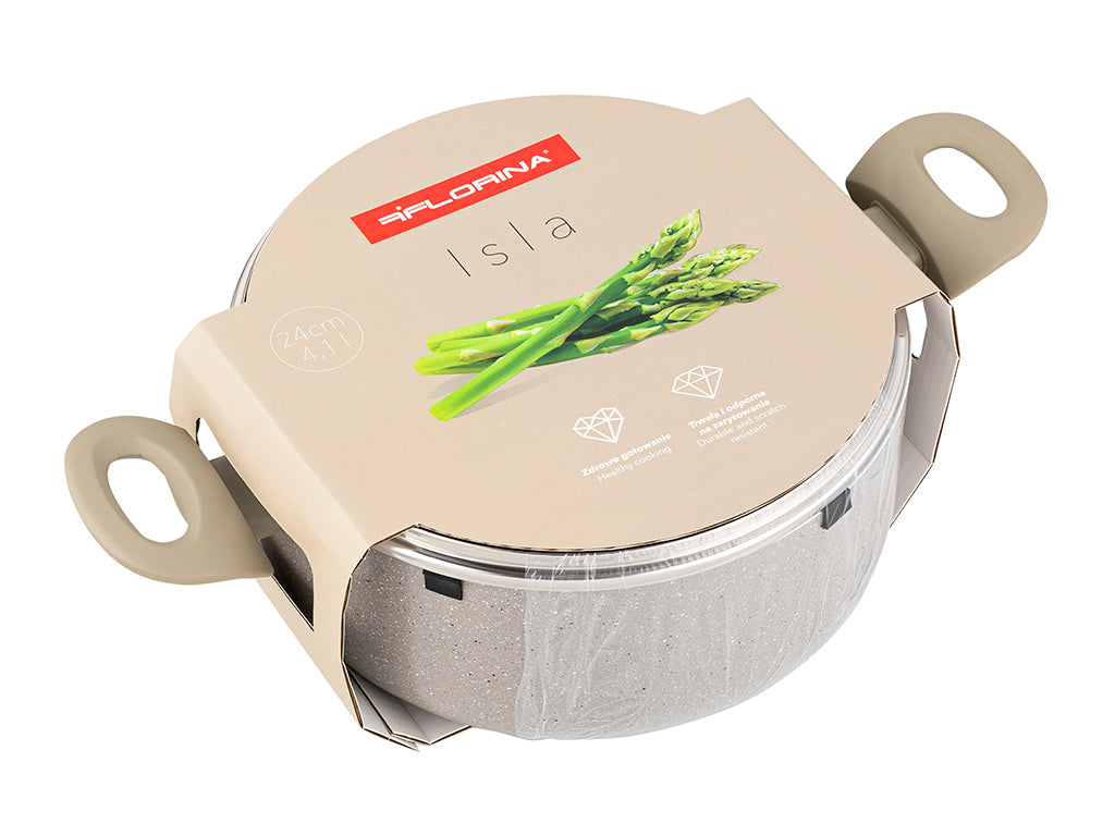 Garnek aluminiowy isla 24cm 4,1l z/p