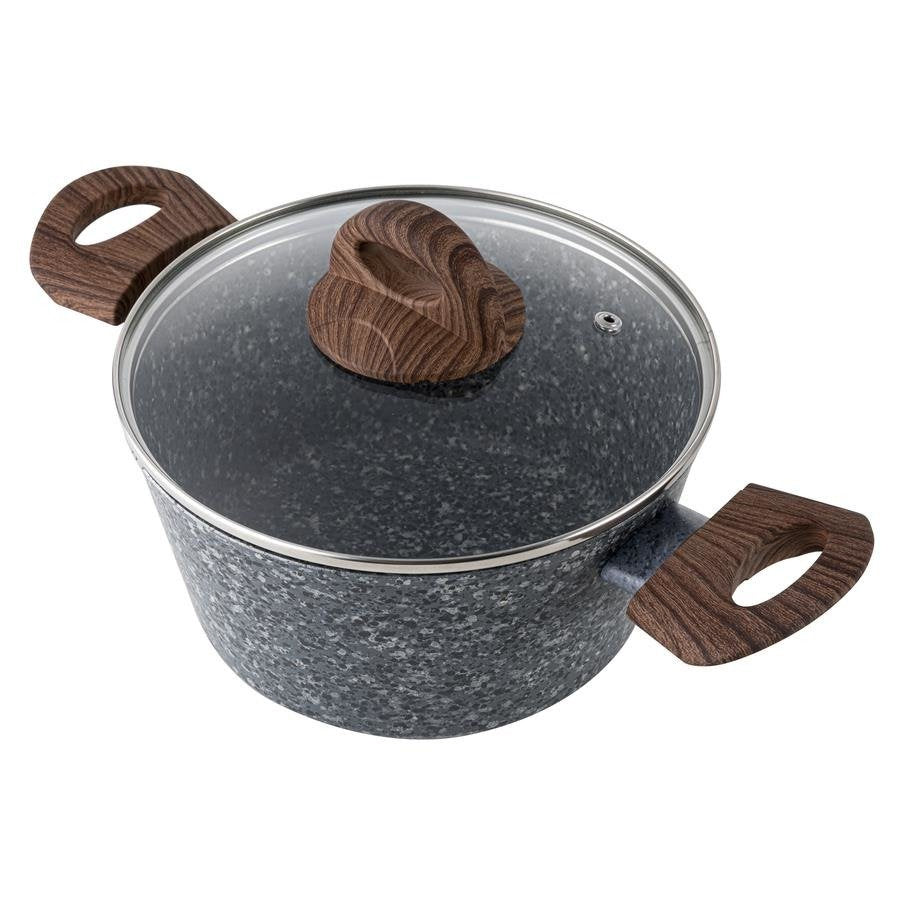 Garnek aluminiowy granite 28cm 6,1l z/p