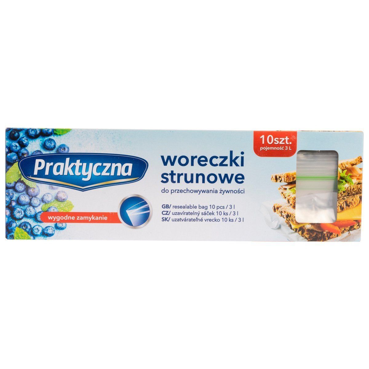 Woreczki praktyczna strunowe 3l 10szt