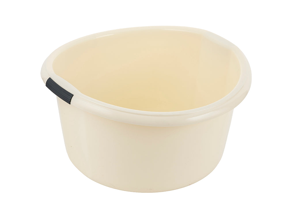 Miska plastikowa solidna 46x45x48cm 25l kremowy