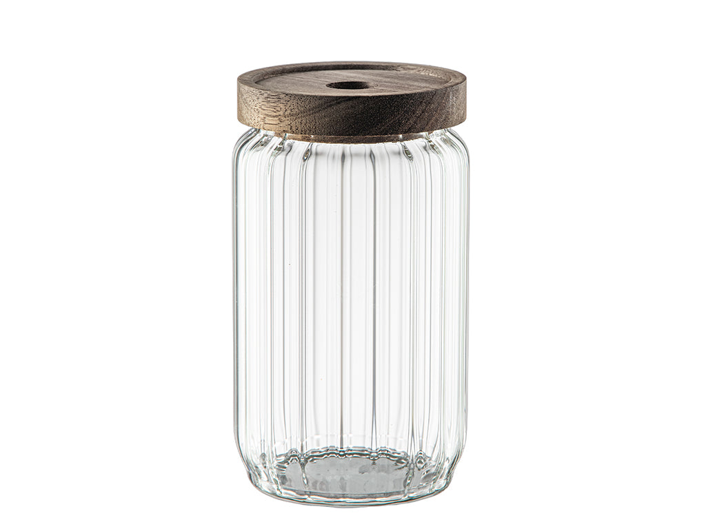 Pojemnik do przechowywania szklany akacja 700ml