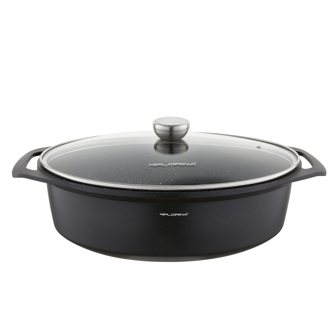 Brytfanna aluminiowa owalna chef 39,5x28,5x12,3cm 7,3l z/p