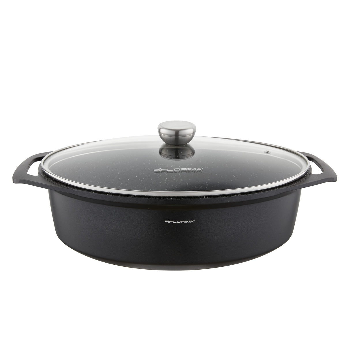 Brytfanna aluminiowa owalna chef 39,5x28,5x12,3cm 7,3l z/p