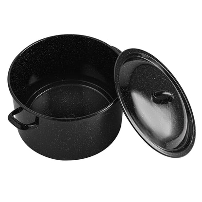 Garnek do słoików emaliowany 32cm 16l z/p czarny 570/32