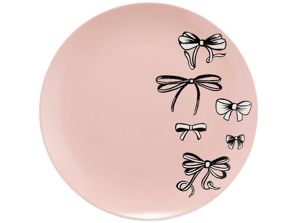 Talerz deserowy dla dziecka Florina Kokardki 20 cm porcelana do zmywarki
