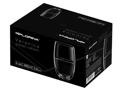 Szklanki do wody veronica 480ml 6szt