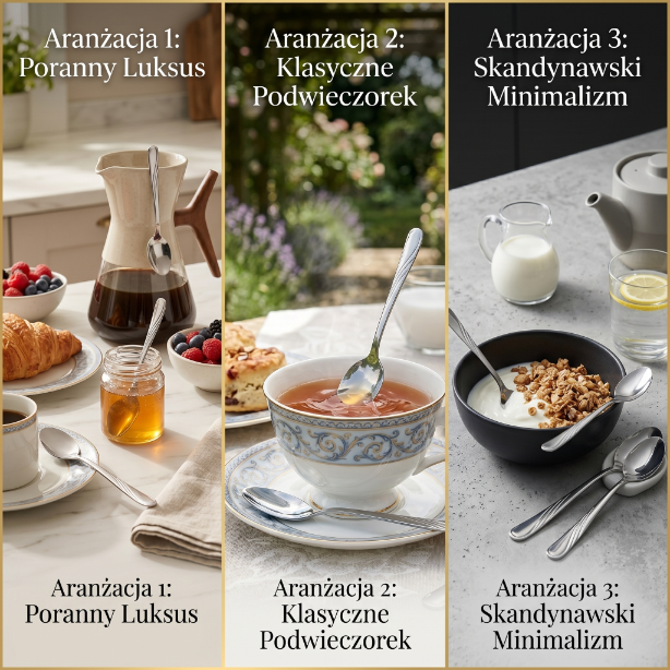 Sztućce łyżeczka do herbaty mozart 3szt. blister