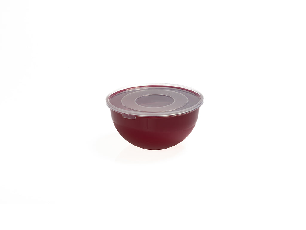 Miseczka plastikowa piccolo z pokrywką 3l bordo