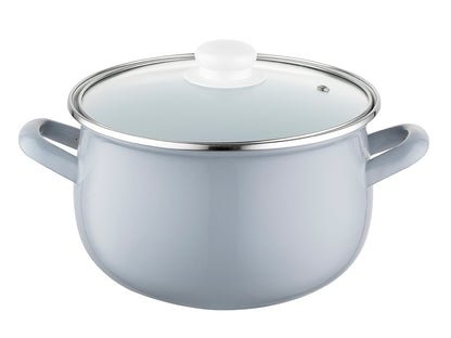 Garnek emaliowany pyza gris 20cm 4,2l z/p szary