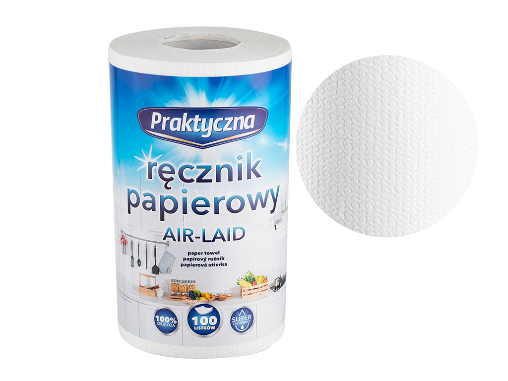 Ręcznik papierowy extra chłonny praktyczna 100 listków air-laid 70g/m2
