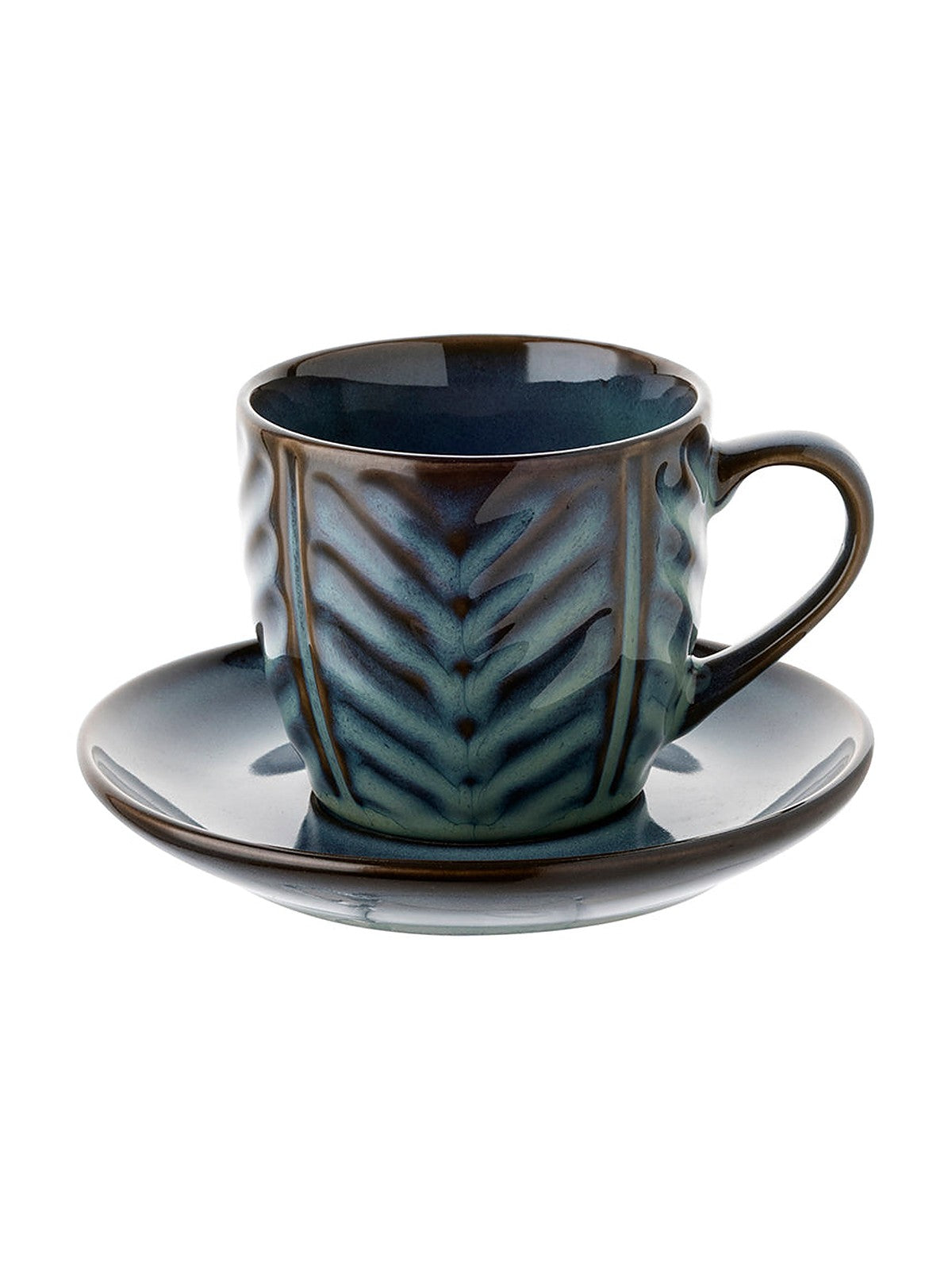 Filżanka ze spodkiem lehti blue 250ml