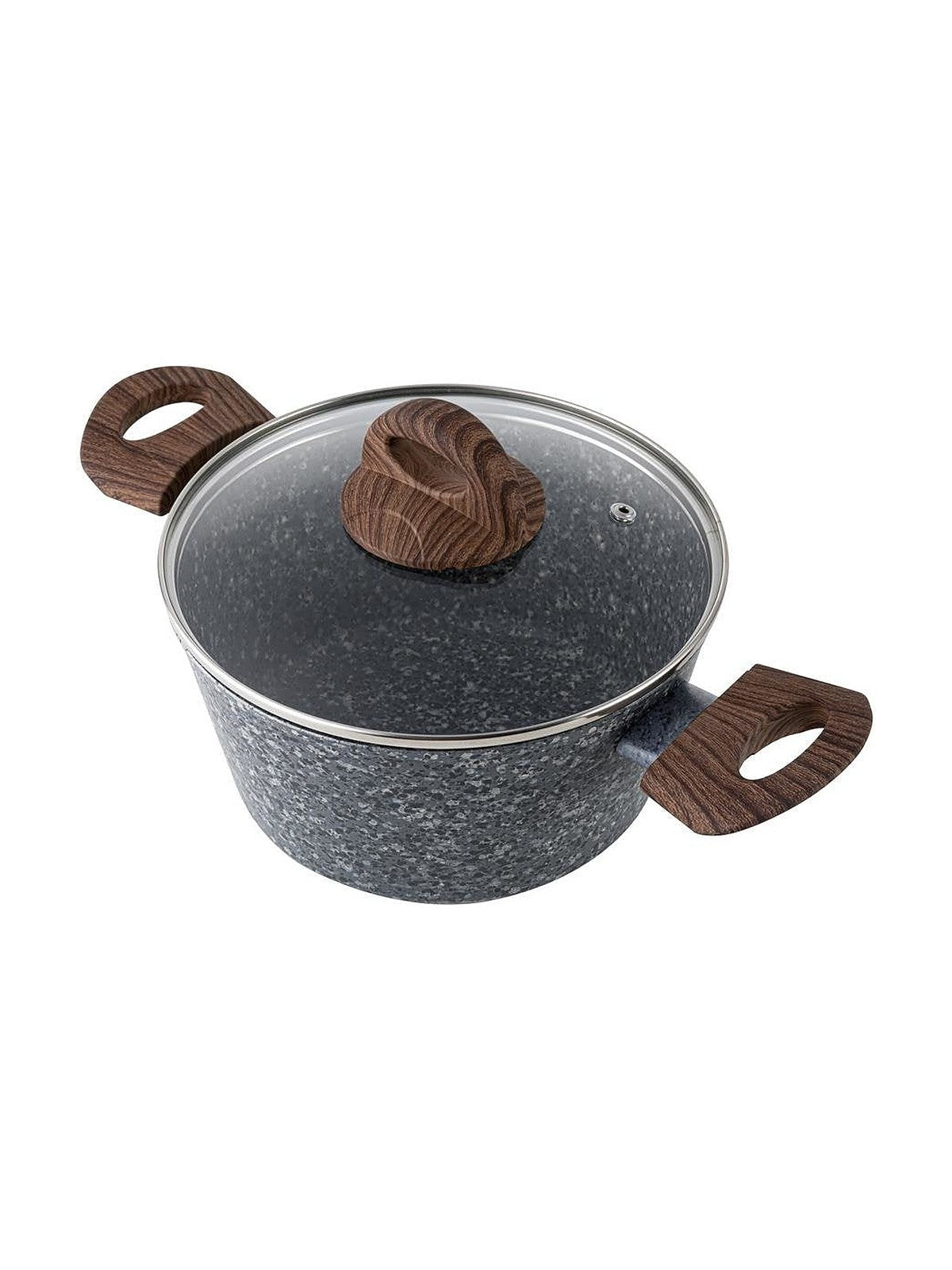Garnek aluminiowy granite 24cm 4,1l z/p