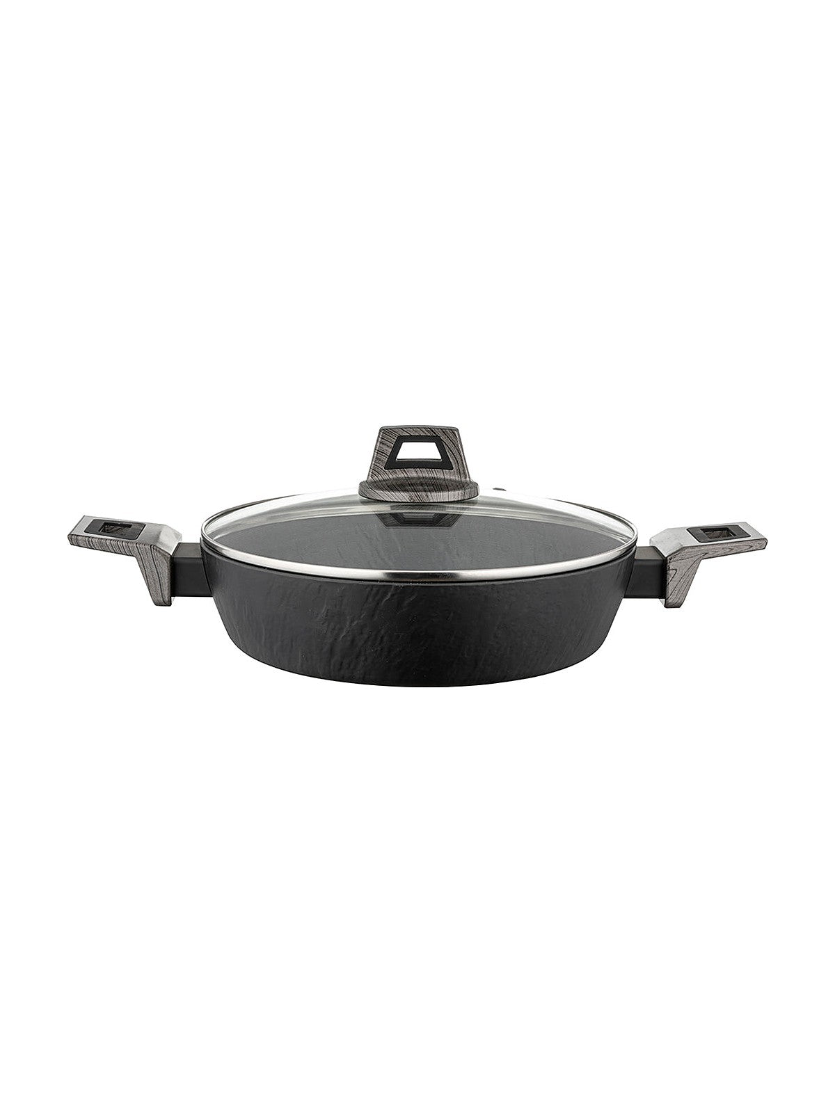 Garnek aluminiowy niski japandi 26cm 2,2l z/p