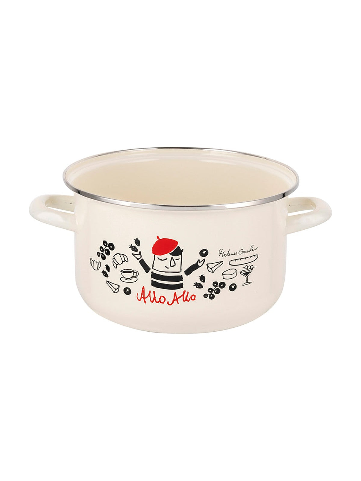 Garnek emaliowany allo allo 18cm 3l mg v.2
