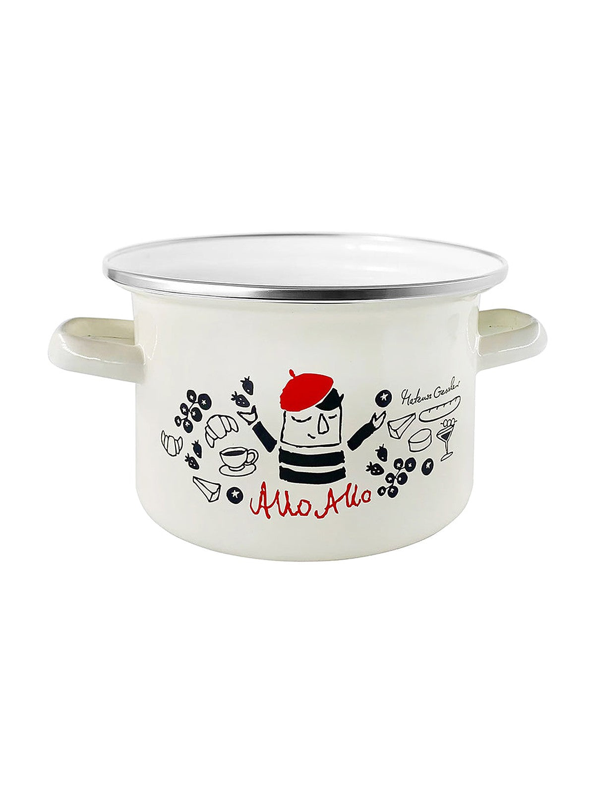 Garnek emaliowany allo allo 18cm 3l mg