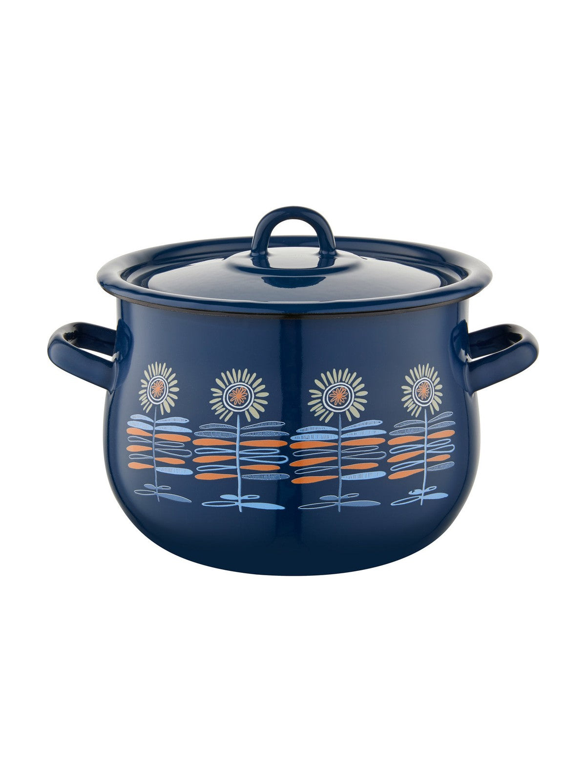 Garnek emaliowany baryłka polino 18cm 2,4l z/p