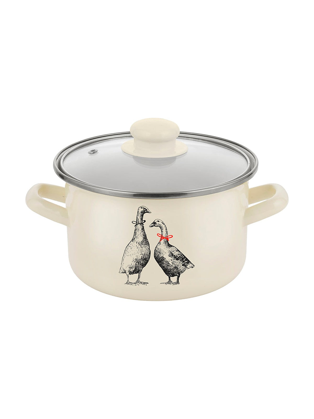 GARNEK EMALIOWANY EKO GĄSKA 18CM 2,7L Z/P