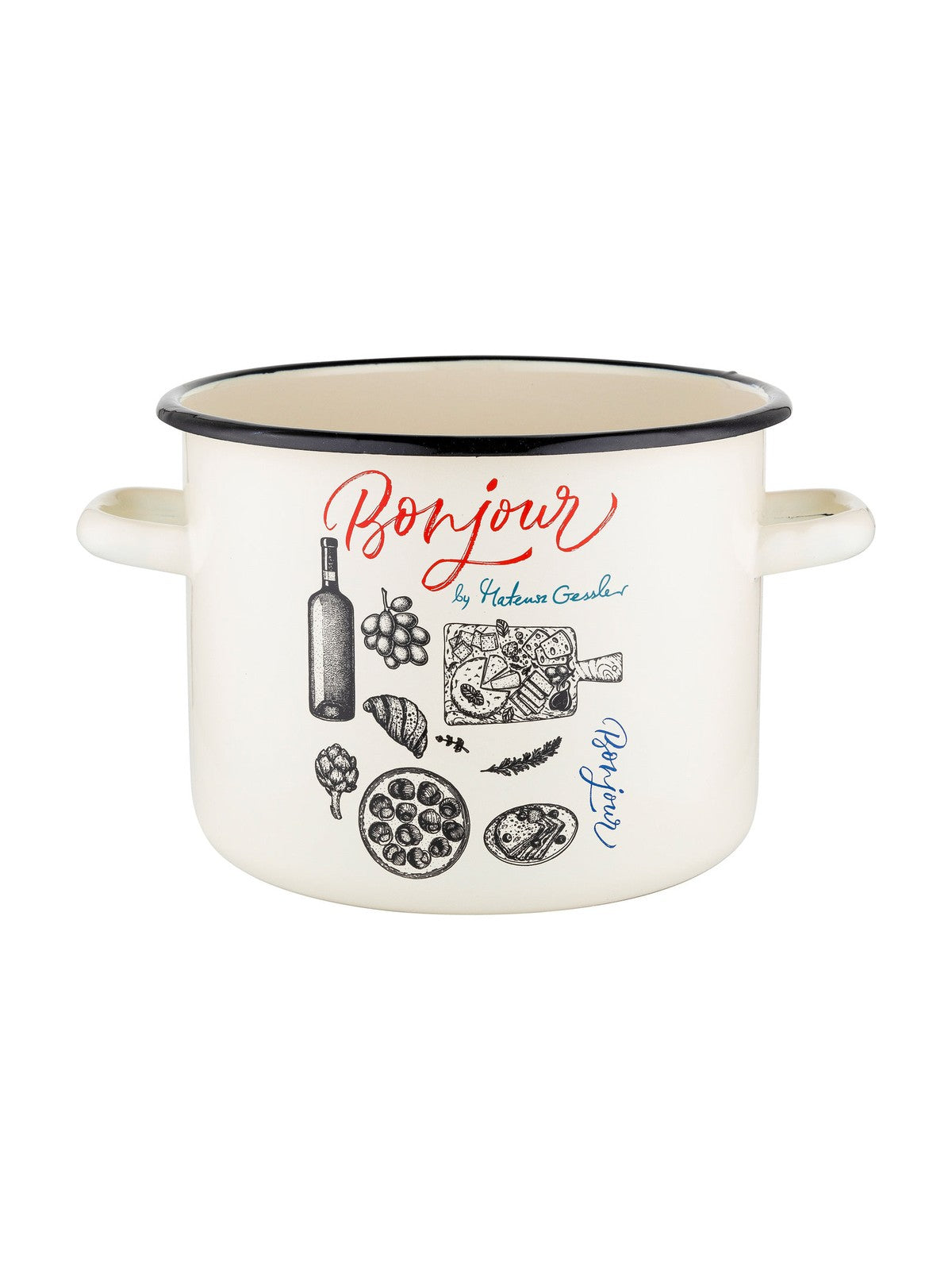 Garnek emaliowany prosty bonjour 20cm 4,8l