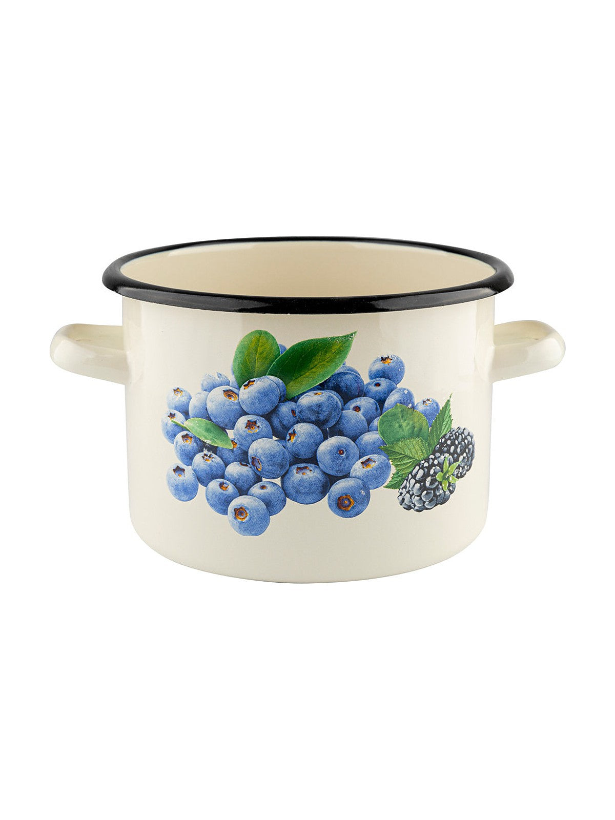 Garnek emaliowany prosty borówka 20cm 4,5l