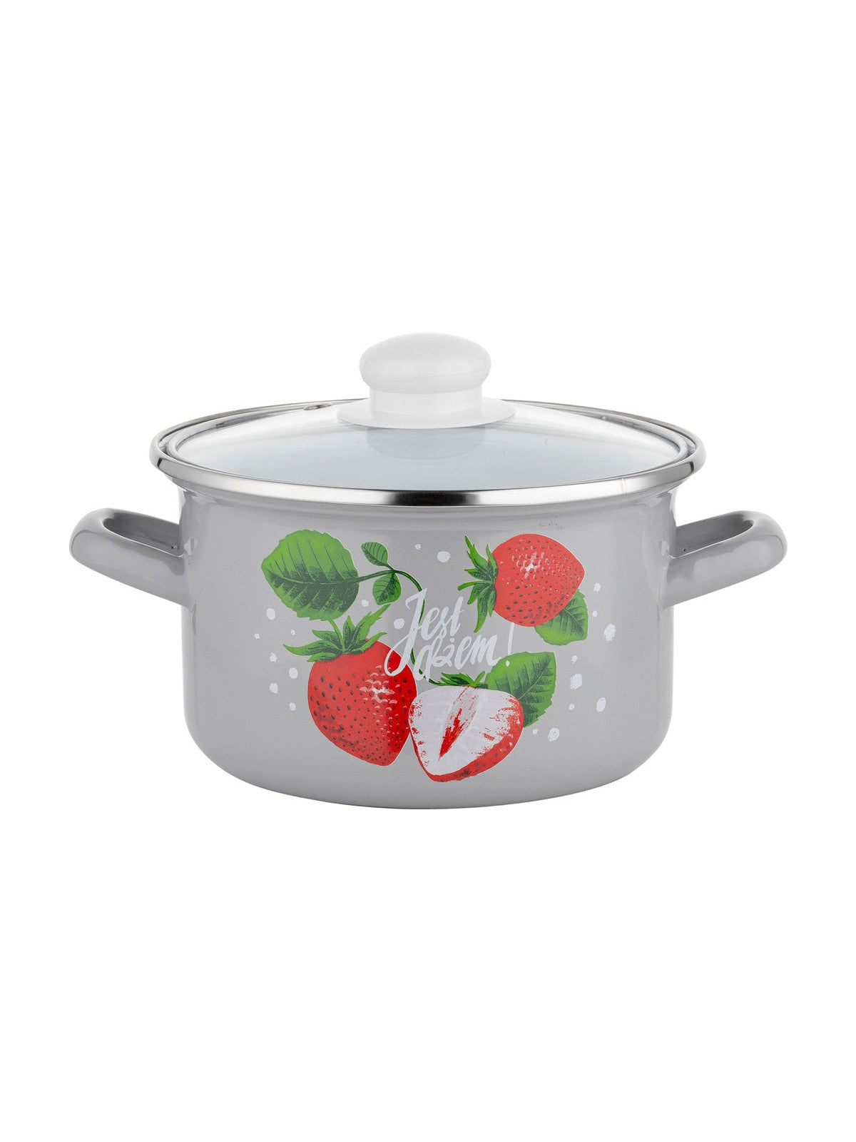 Garnek emaliowany prosty dżem 18cm 3l z/p