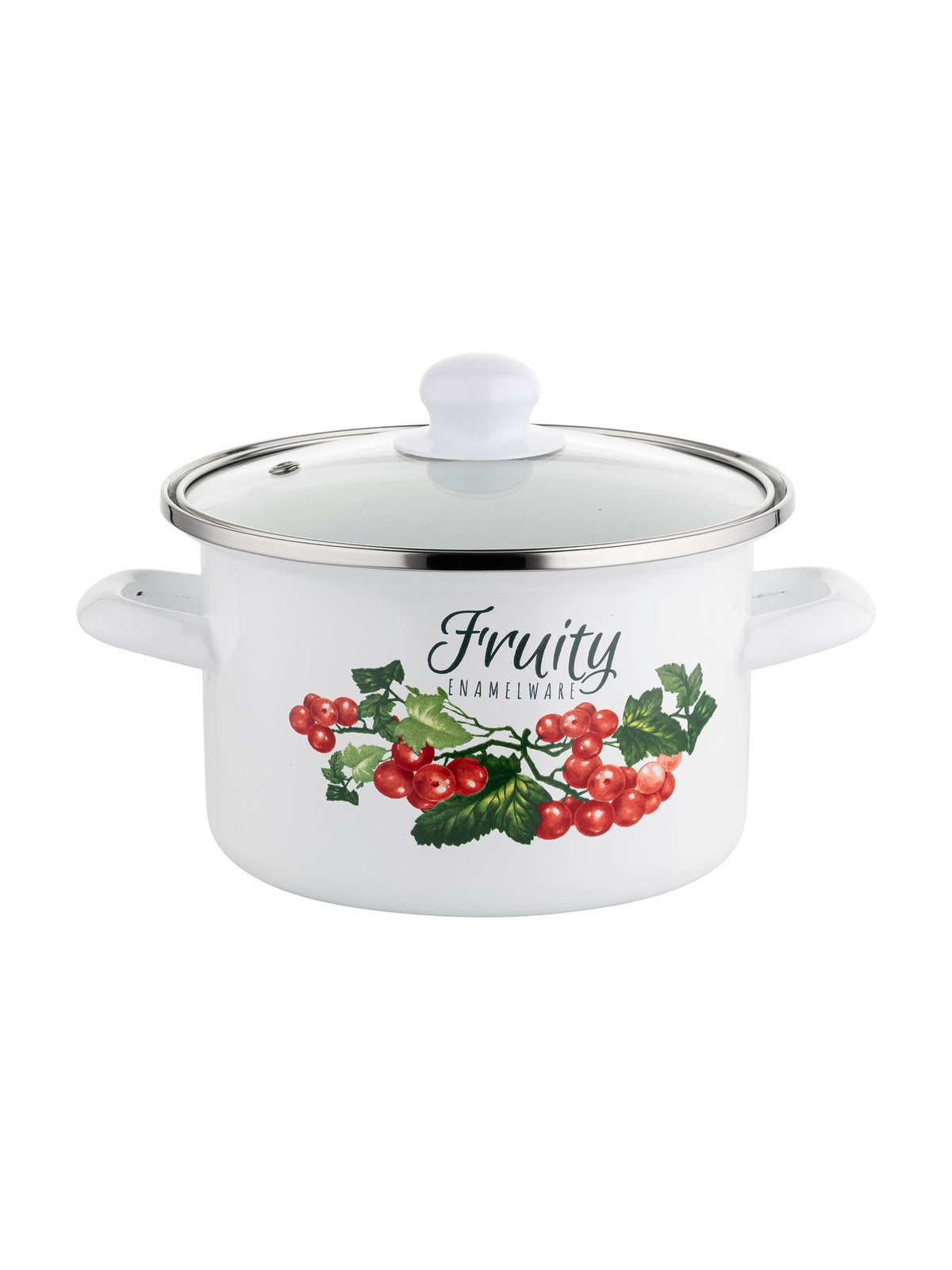 Garnek emaliowany prosty kalina 16cm 2l z/p v.2