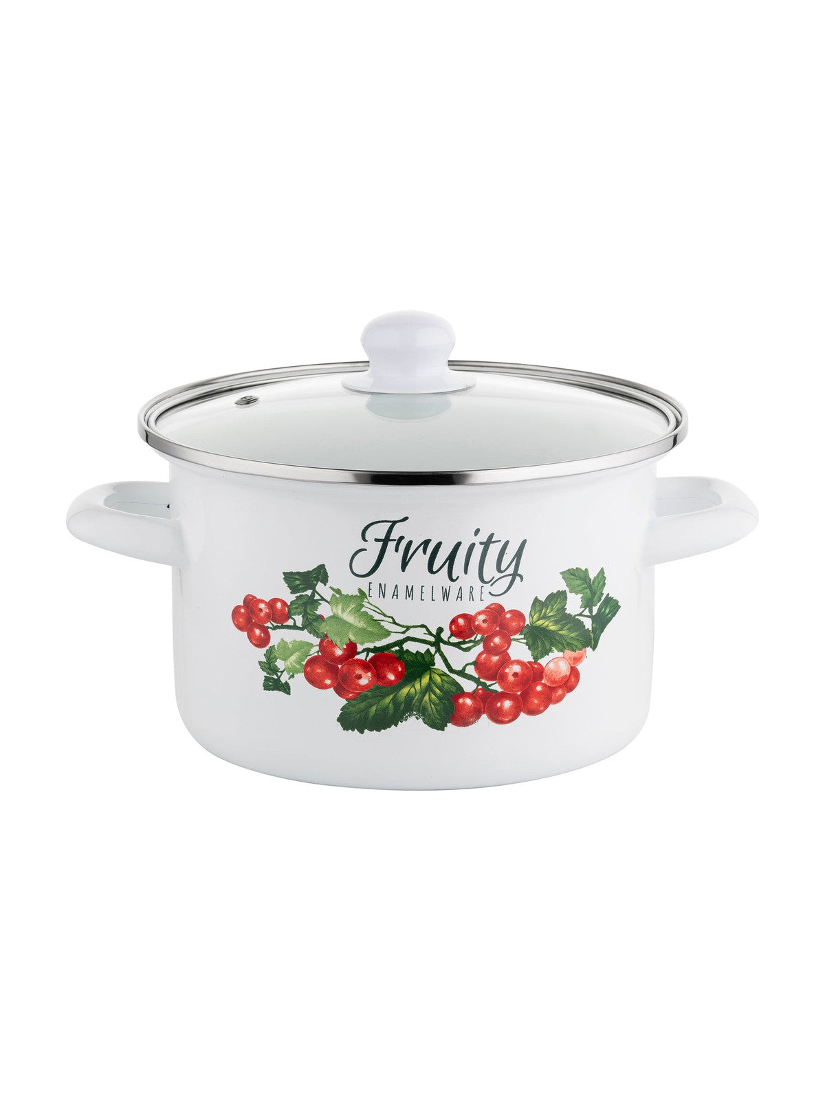 Garnek emaliowany prosty kalina 18cm 2,65l z/p v.2