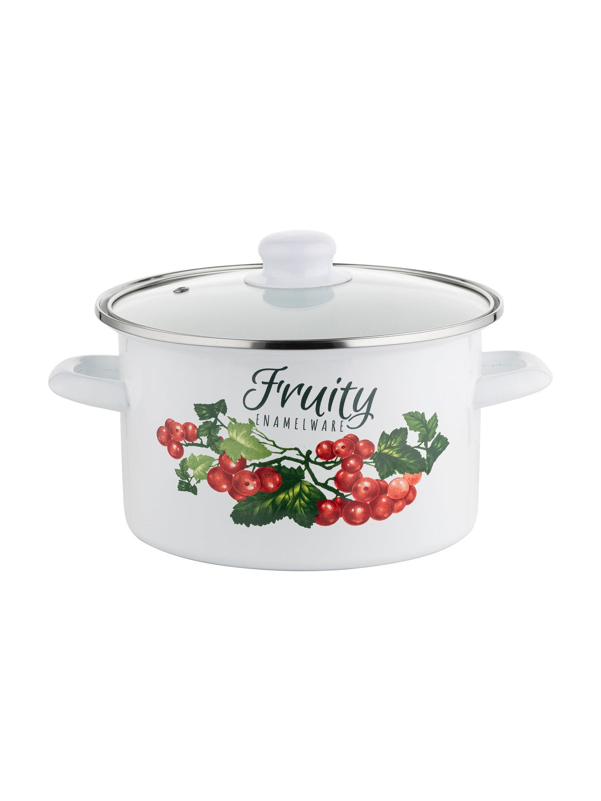 Garnek emaliowany prosty kalina 20cm 3,75l z/p v.2